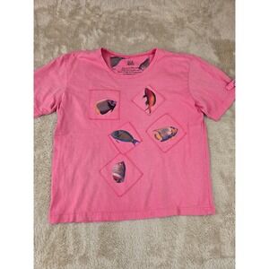 Julie Mango Pink Tropical Fish Graphic T Shirt Size 1X